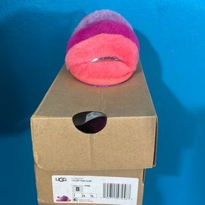Toddler ugg multi color slides